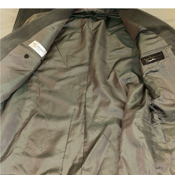 Pal Zileri Suit Men 40R 33Wx28L  Italy VTG 80s Double Breasted Bagged Pant Rare - Picture 3 of 16